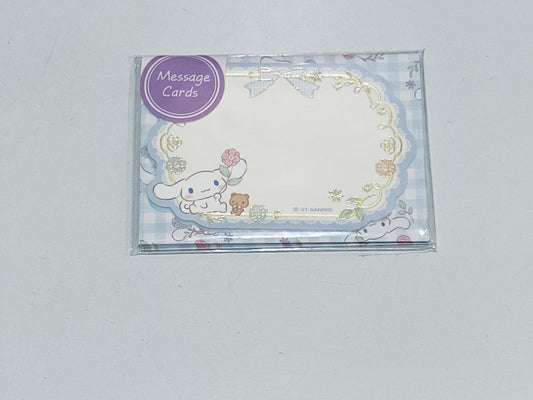 CINNAMOROLL MESSAGE CARDS WITH STICKERS