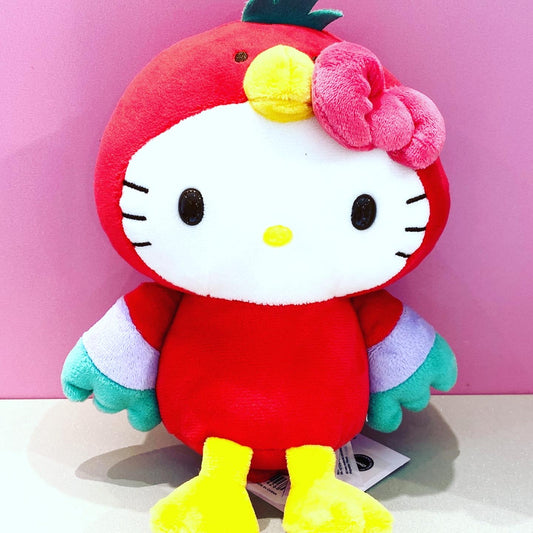HELLO KITTY 7 IN PLUSH PARROT TROPICAL ANIMAL