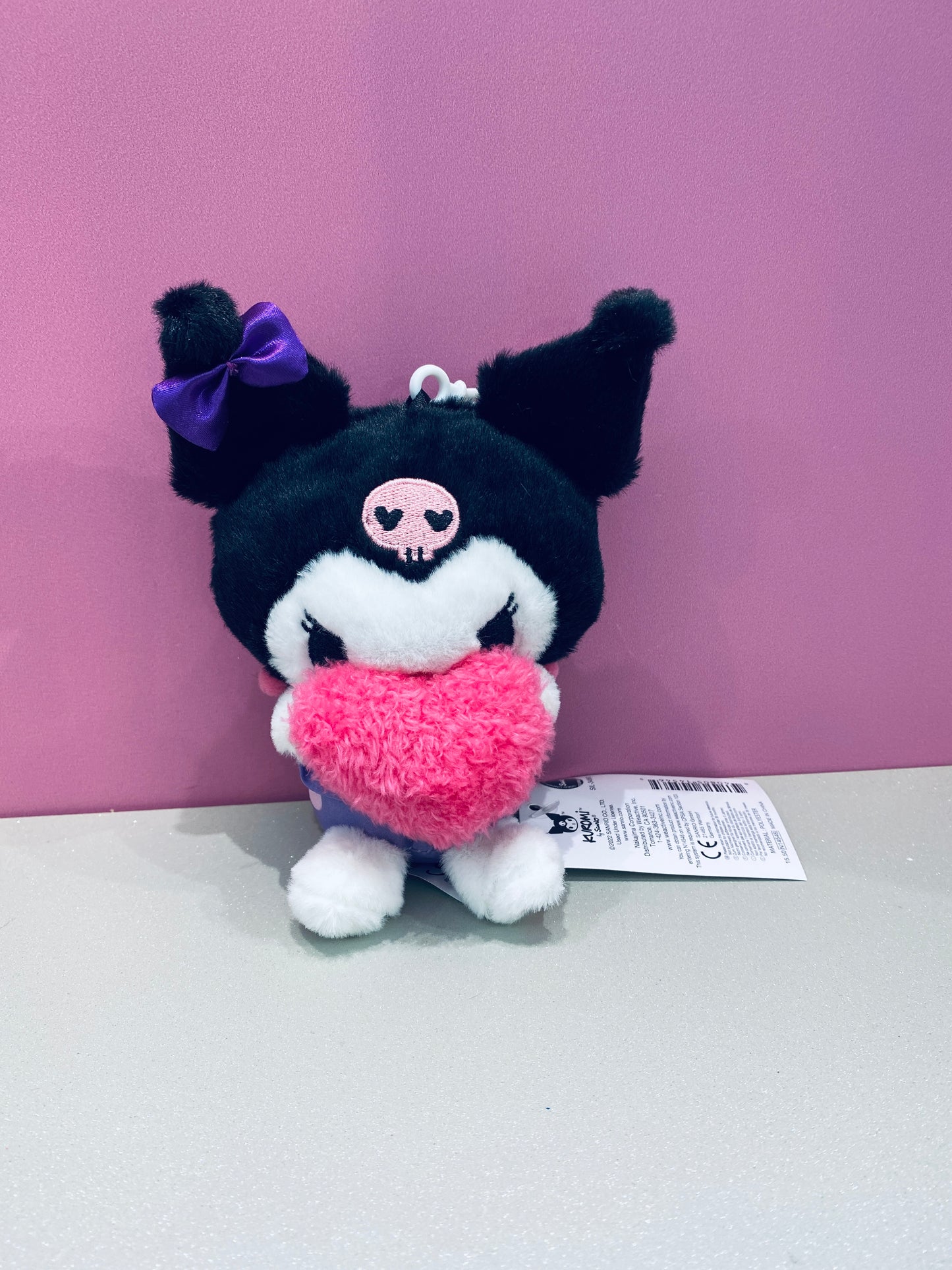 KUROMI MASCOT CLIP ON HEART SHORTS