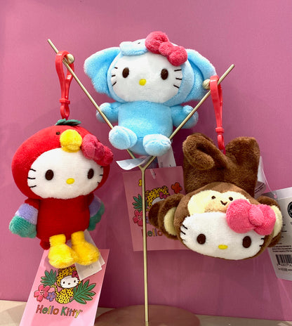 HELLO KITTY MASCOT CLIP ON PARROT TROPICAL ANIMAL