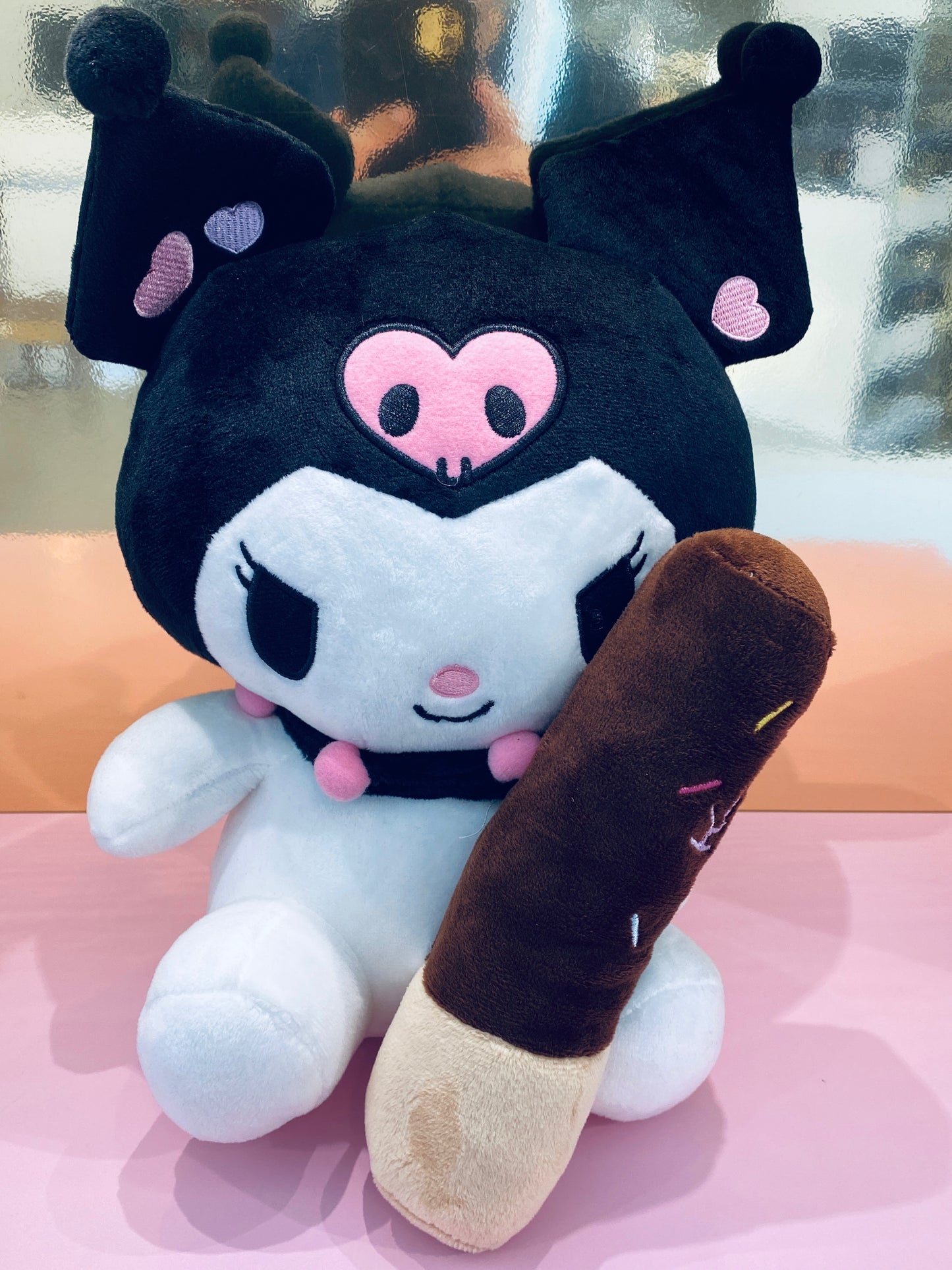 KUROMI CHOCOLATE POCKY PLUSH 12"