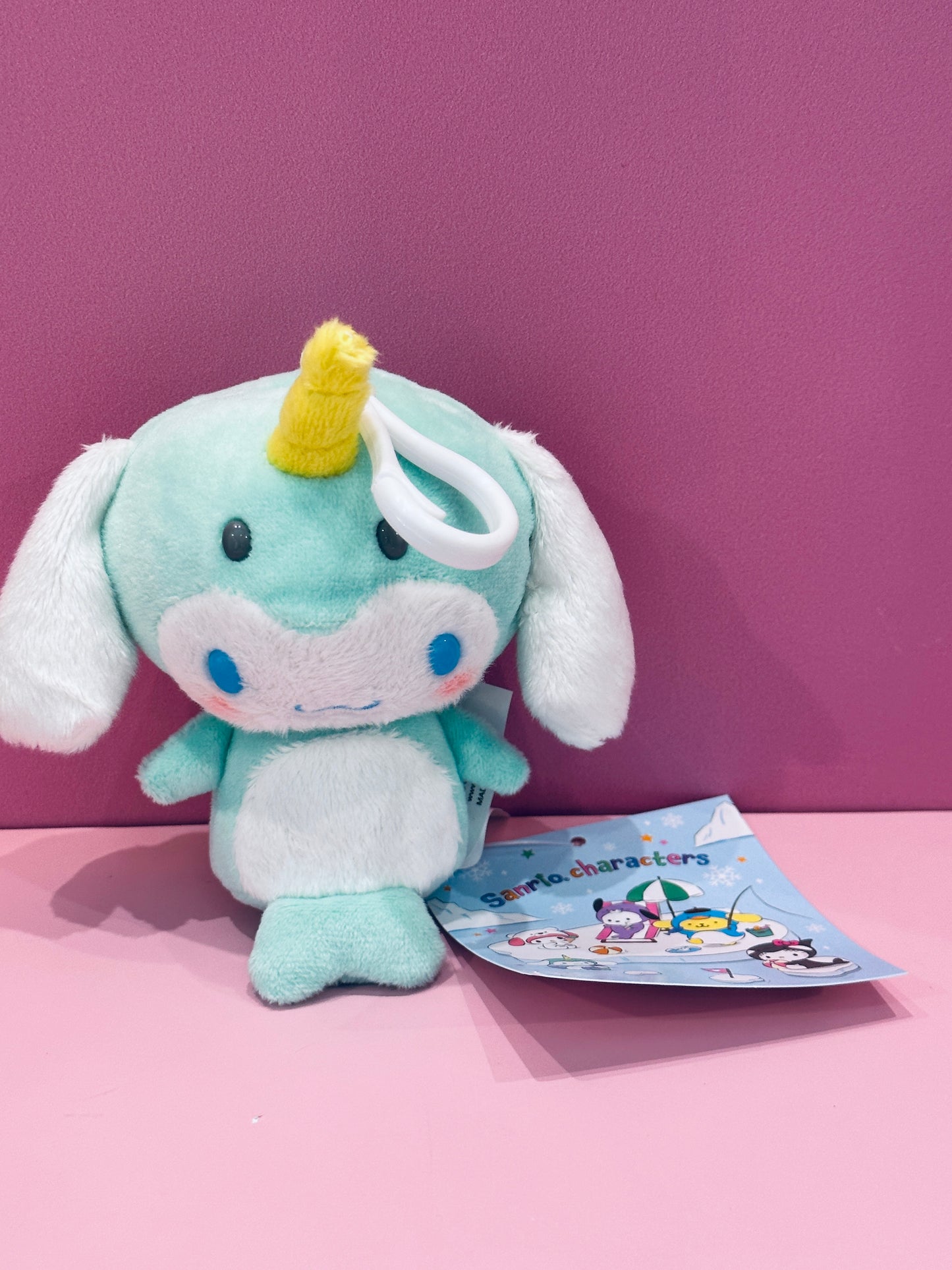 CINNAMOROLL 8 INCH NARWHAL PLUSH ICE ISLAND